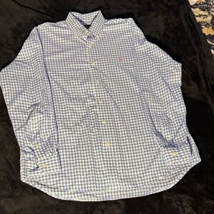 RALPH LAUREN MENS SHIRT BLUE AND WHITE SIZE XL